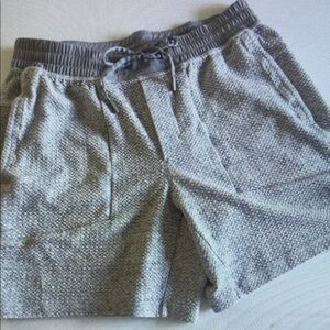 Lululemon At Ease Short 7" Heathered Melody Men's Gray Textured Shorts Sz Large